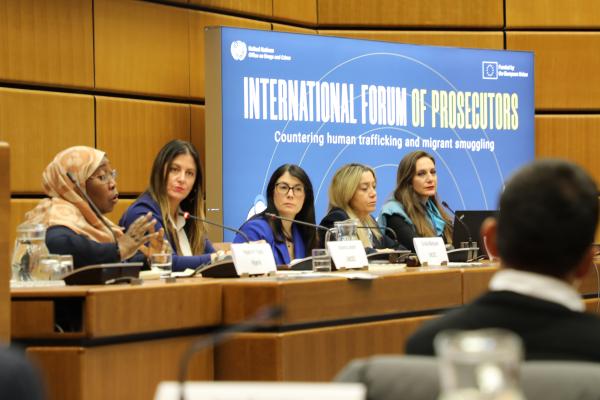 Panelists at one of the sessions of the International Forum of Prosecutors.